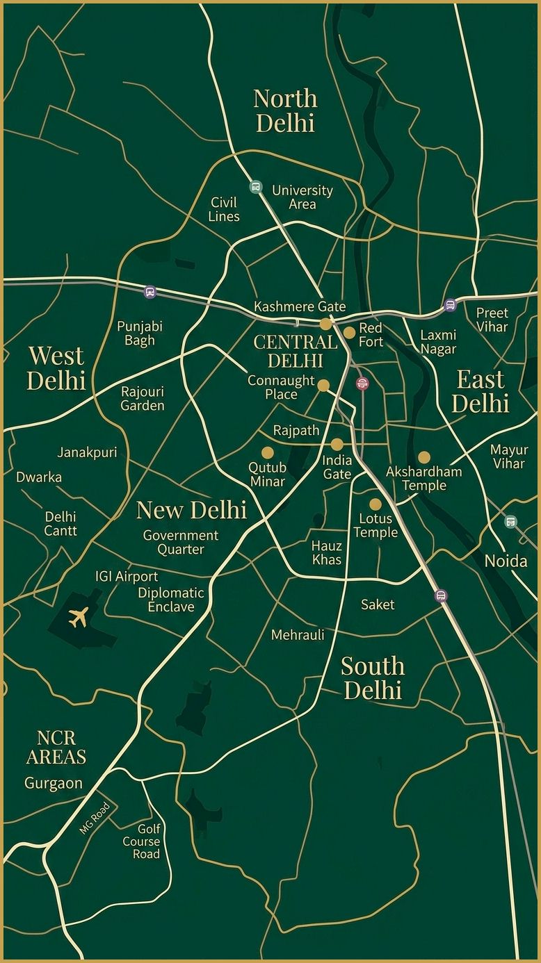Map of Delhi